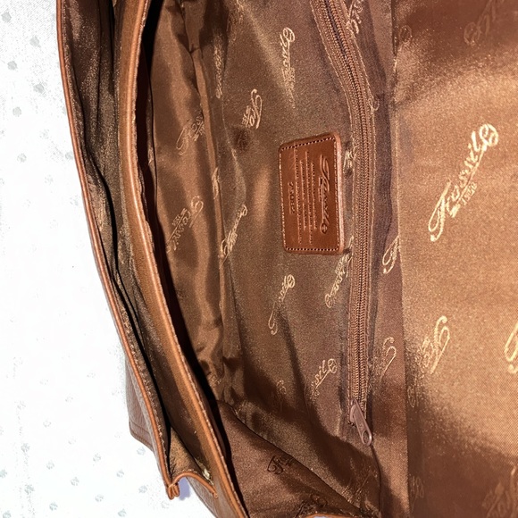 Fossil 75082 Envelope Camel Boho Leather Travel Crossbody Messenger Bag - Picture 6 of 12